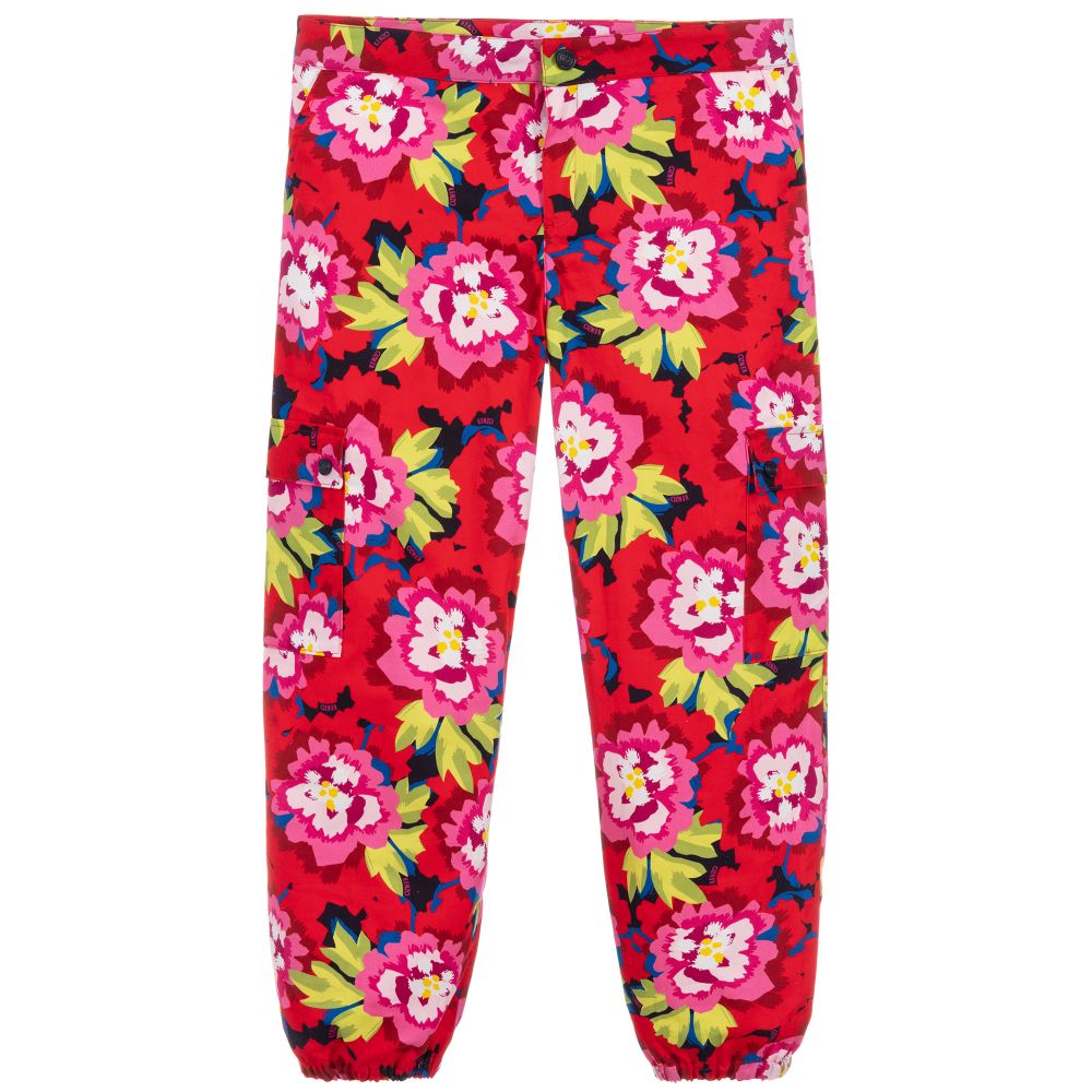 KENZO KIDS - Teen Girls Flower Trousers | Childrensalon