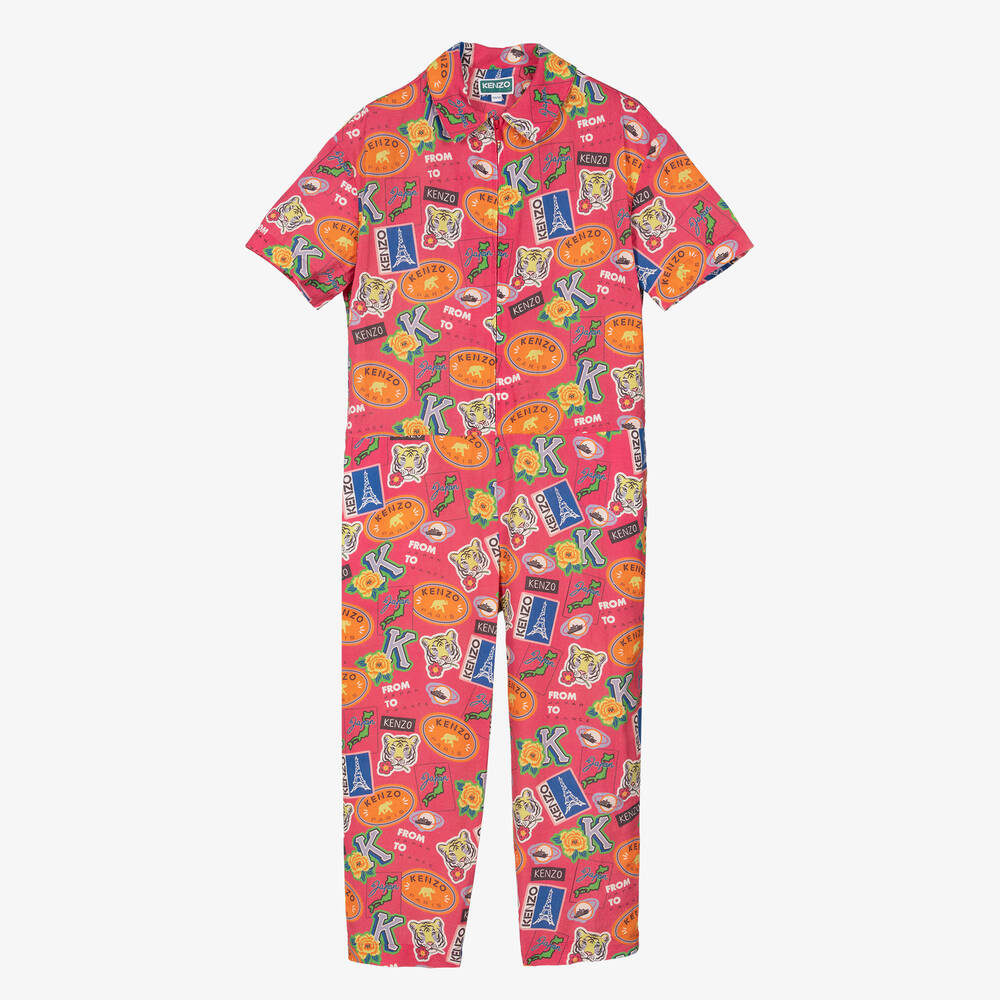 KENZO KIDS - Combinaison fuchsia ado fille | Childrensalon