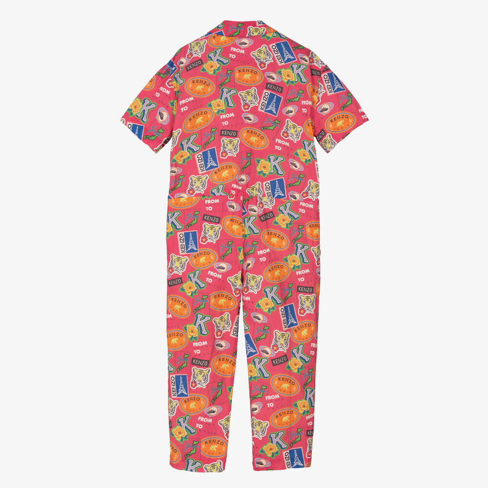 KENZO KIDS Combinaison fuchsia ado fille Childrensalon Outlet
