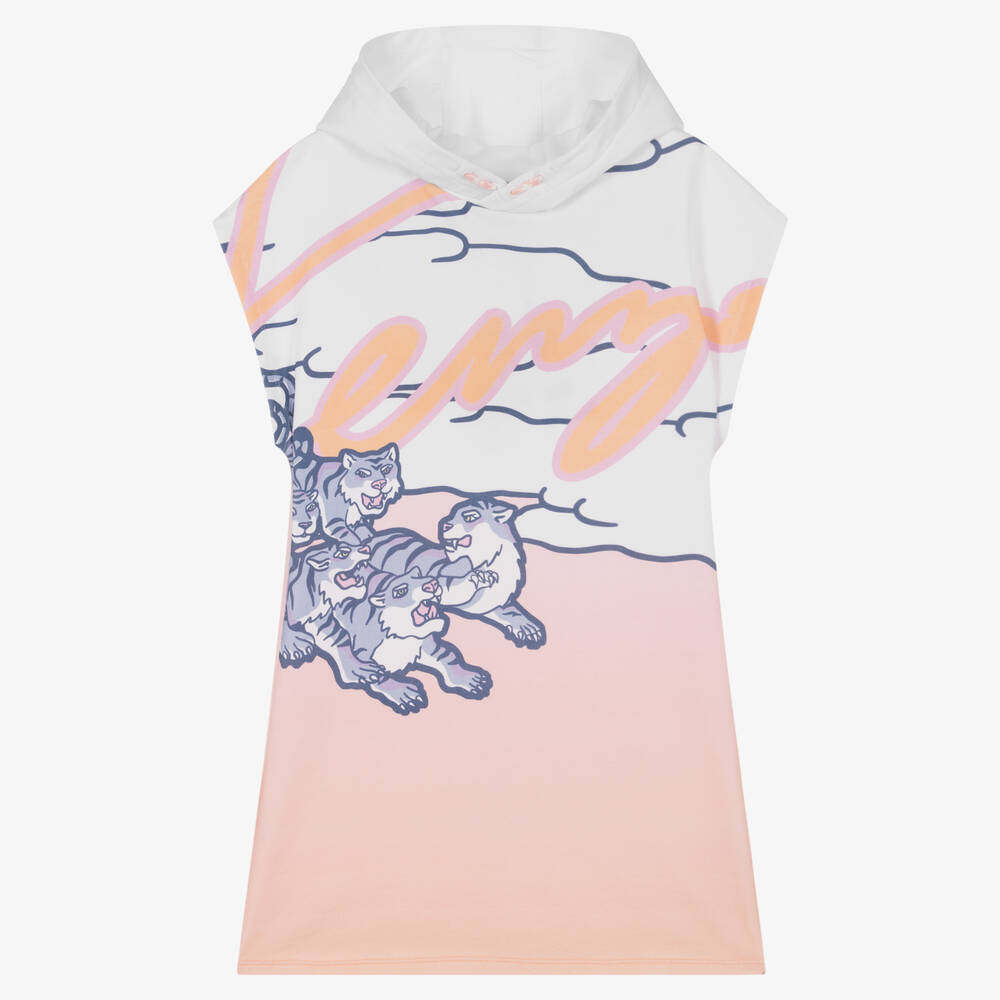 KENZO KIDS - Teen Girls Gradient Tiger Hoodie Dress | Childrensalon