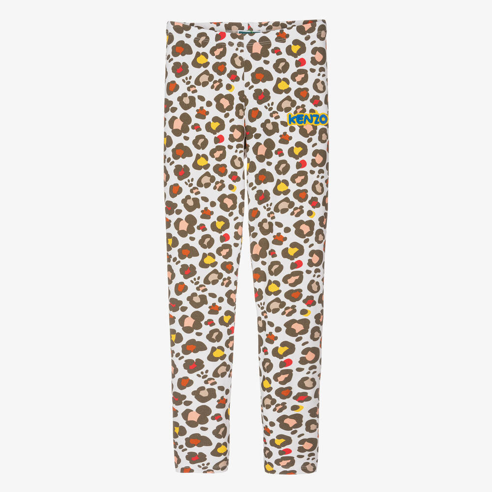 KENZO KIDS - Legging gris à imprimé animal ado | Childrensalon