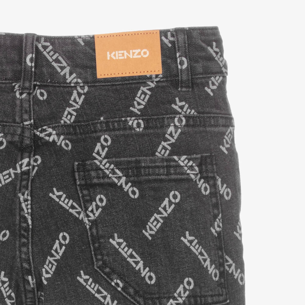 KENZO KIDS-Серые джинсы-клеш для мальчиков-подростков | Childrensalon Outlet