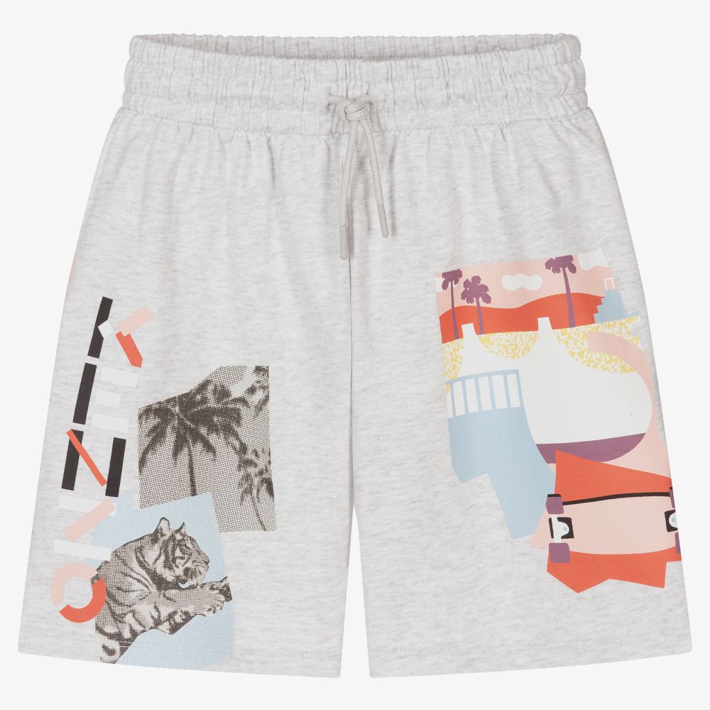 KENZO KIDS - Graue Teen Shorts für Mädchen | Childrensalon