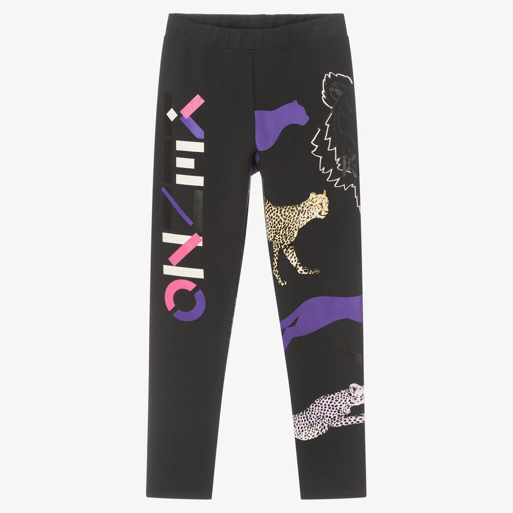 KENZO KIDS - Teen Girls Grey Viscose Leggings | Childrensalon