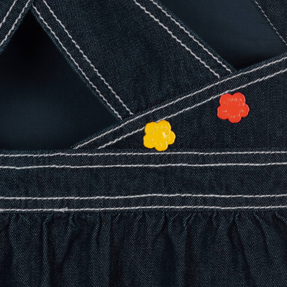 KENZO KIDS-Синий джинсовый сарафан на бретелях для подростков | Childrensalon Outlet