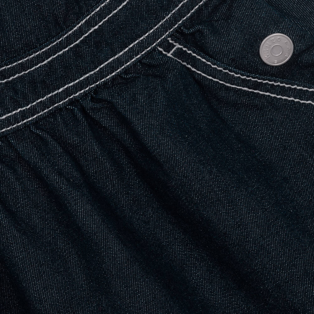 KENZO KIDS-Синий джинсовый сарафан на бретелях для подростков | Childrensalon Outlet