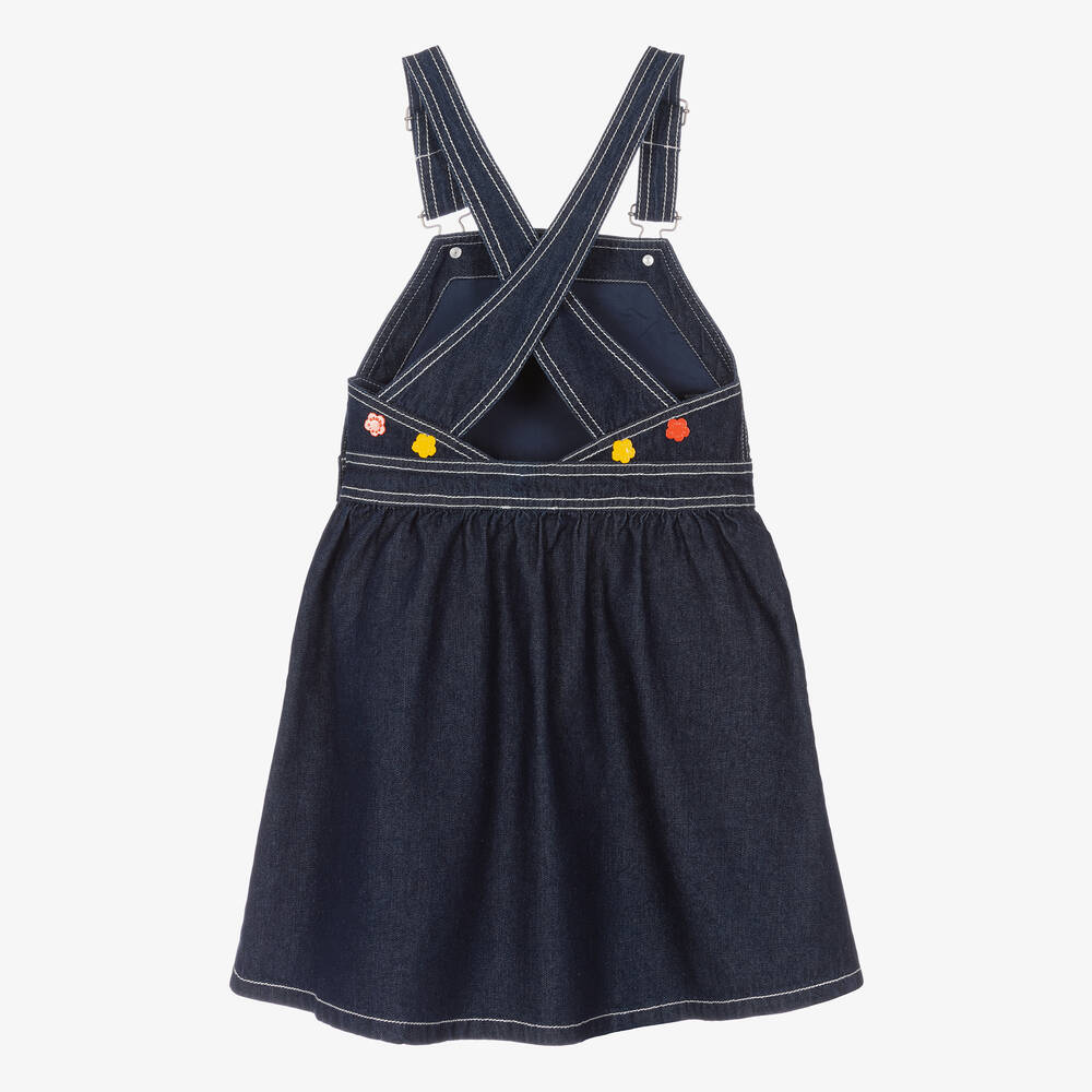 Denim dungaree dress kids store