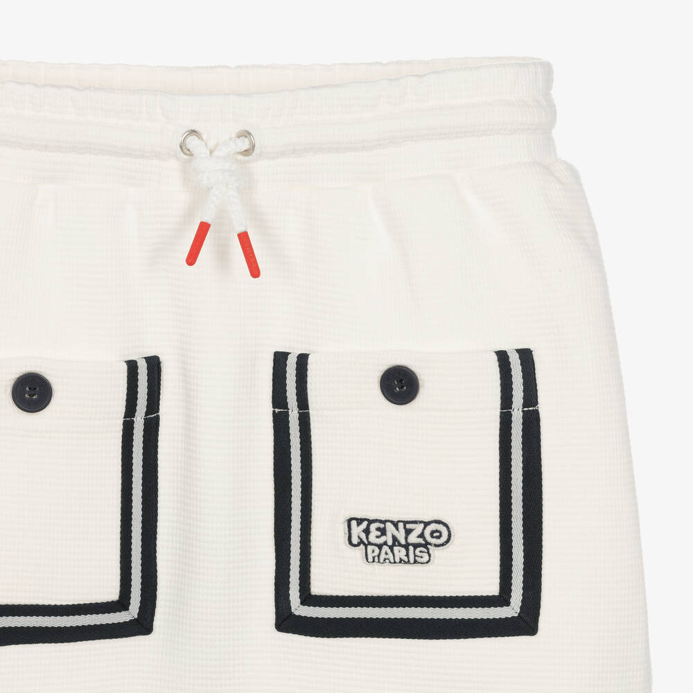 KENZO KIDS-تنورة قطن لون عاجي للمراهقات | Childrensalon Outlet