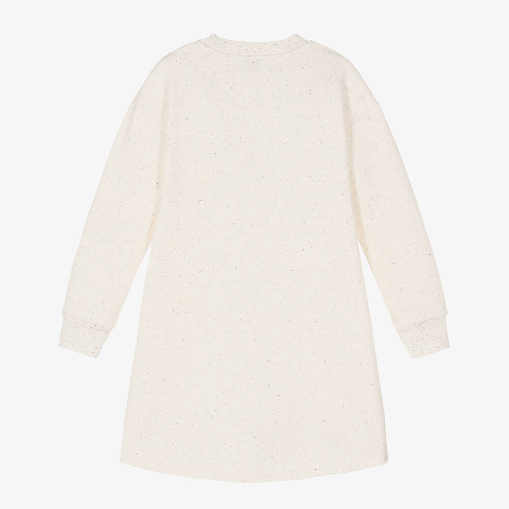 KENZO KIDS-Teen Girls Ivory Cotton Sweatshirt Dress | Childrensalon Outlet
