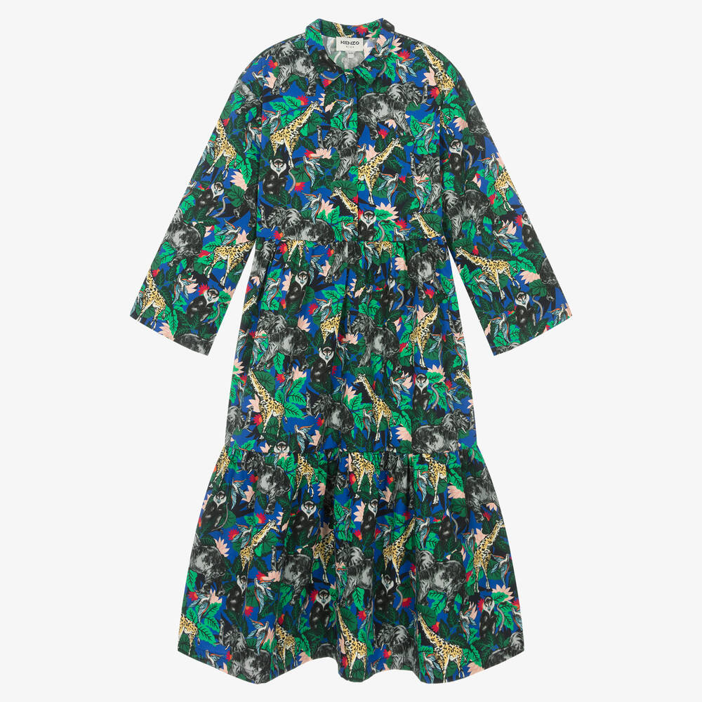 KENZO KIDS - Teen Jungle Maxikleid für Mädchen | Childrensalon