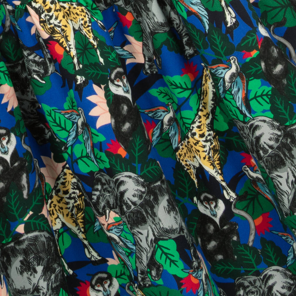 KENZO KIDS Teen Girls Jungle Maxi Dress Childrensalon Outlet