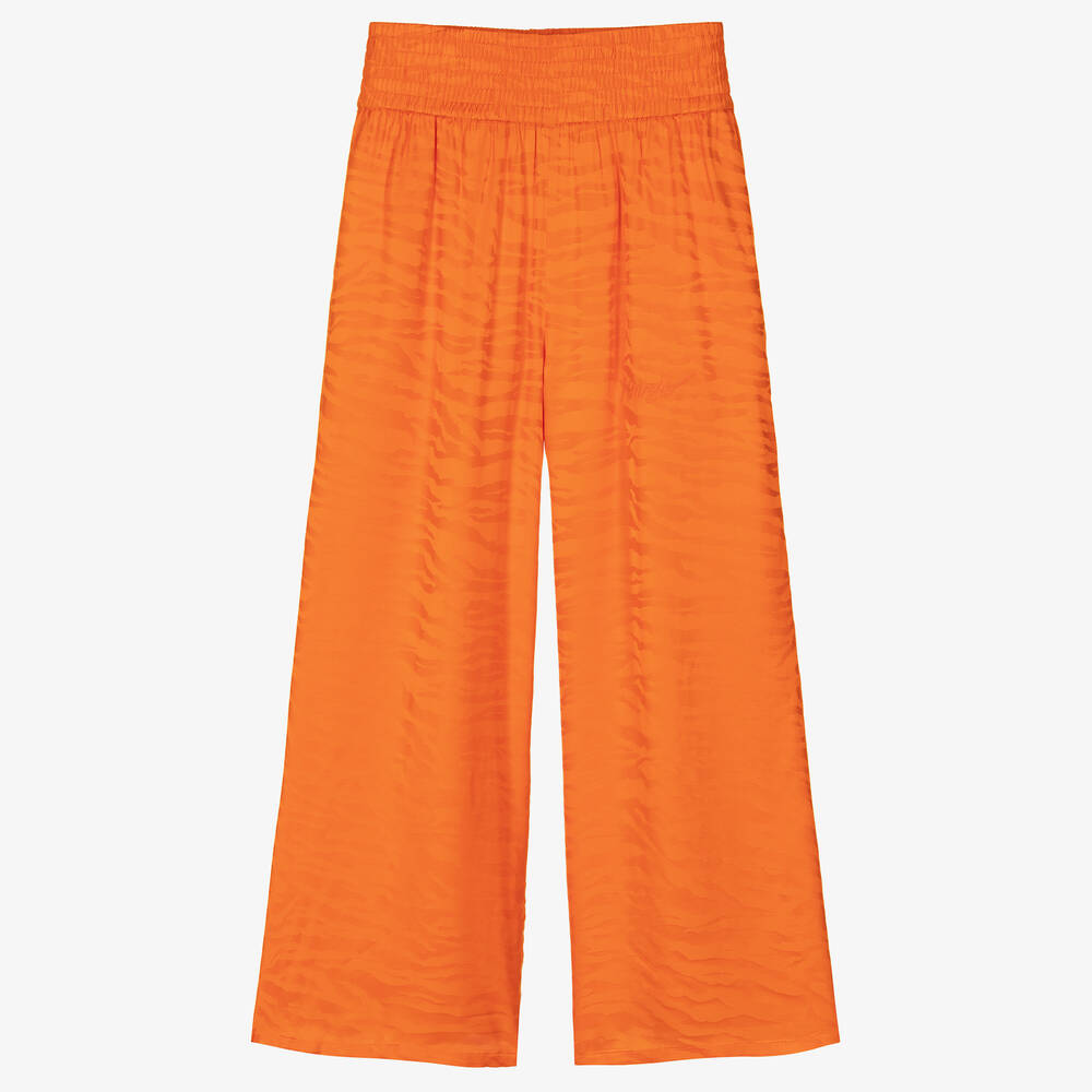 KENZO KIDS - Оранжевые брюки в тигровую полоску | Childrensalon