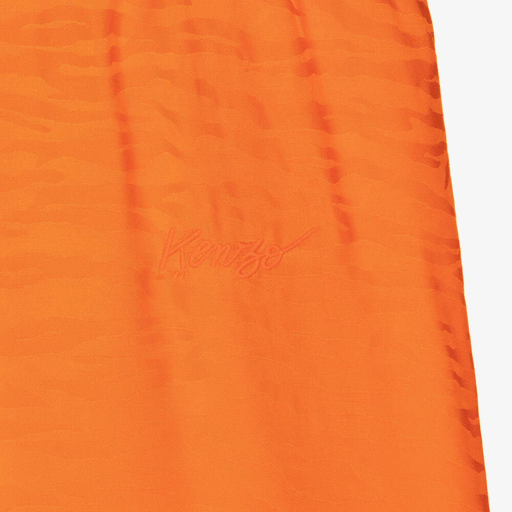 KENZO KIDS-Оранжевые брюки в тигровую полоску | Childrensalon Outlet