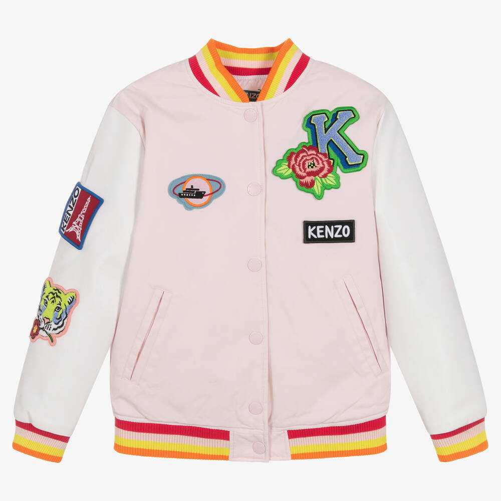 KENZO KIDS Bomber rose ado fille Childrensalon Outlet