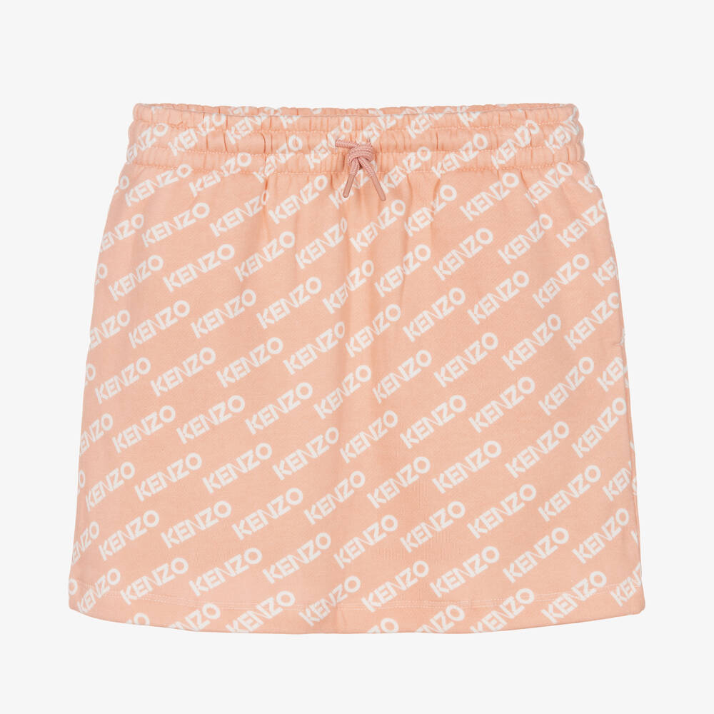 KENZO KIDS - Teen Girls Pink Cotton Jersey Skirt | Childrensalon