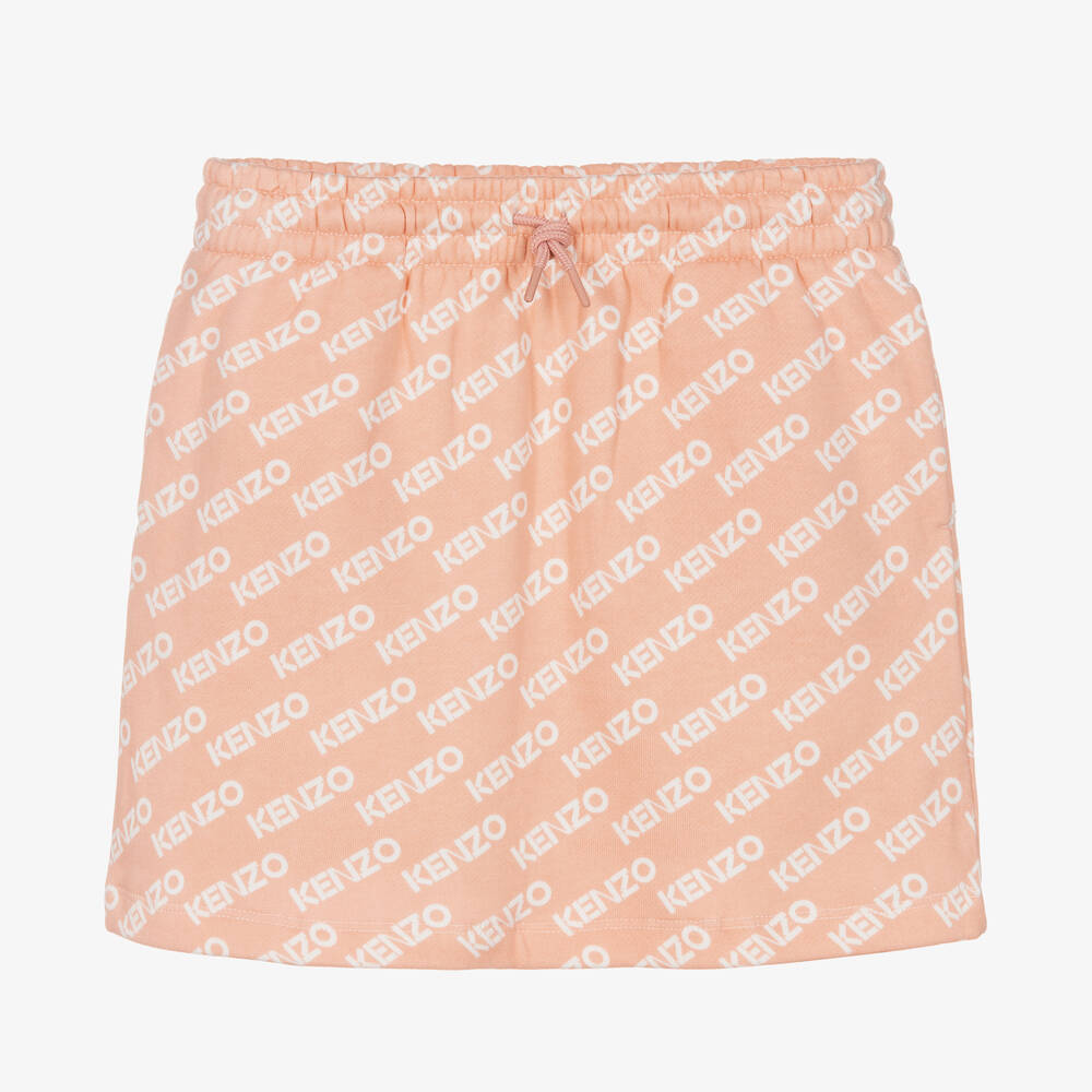 KENZO KIDS-Teen Girls Pink Cotton Jersey Skirt | Childrensalon Outlet