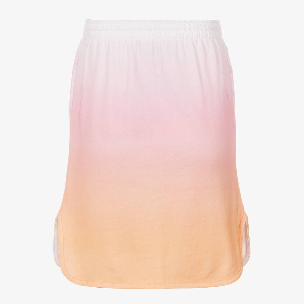 KENZO KIDS-Teen Girls Pink Cotton Logo Skirt  | Childrensalon Outlet