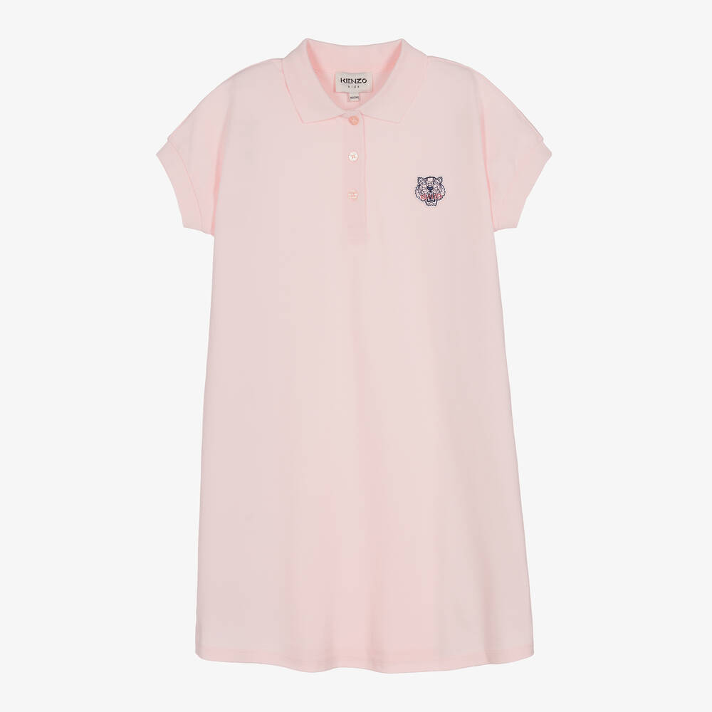 KENZO KIDS - Rosa Teen Baumwollpiqué-Polokleid | Childrensalon