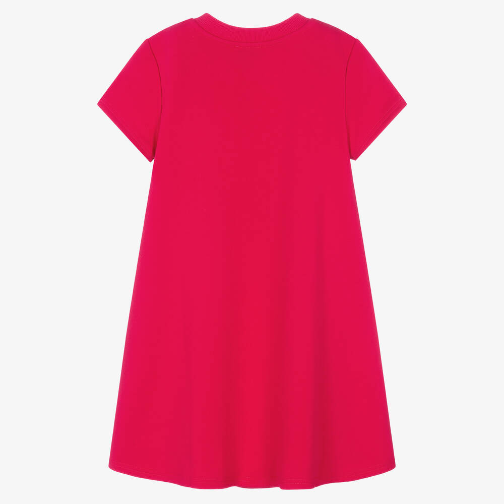 KENZO KIDS - Teen Girls Pink Cotton Tiger Dress