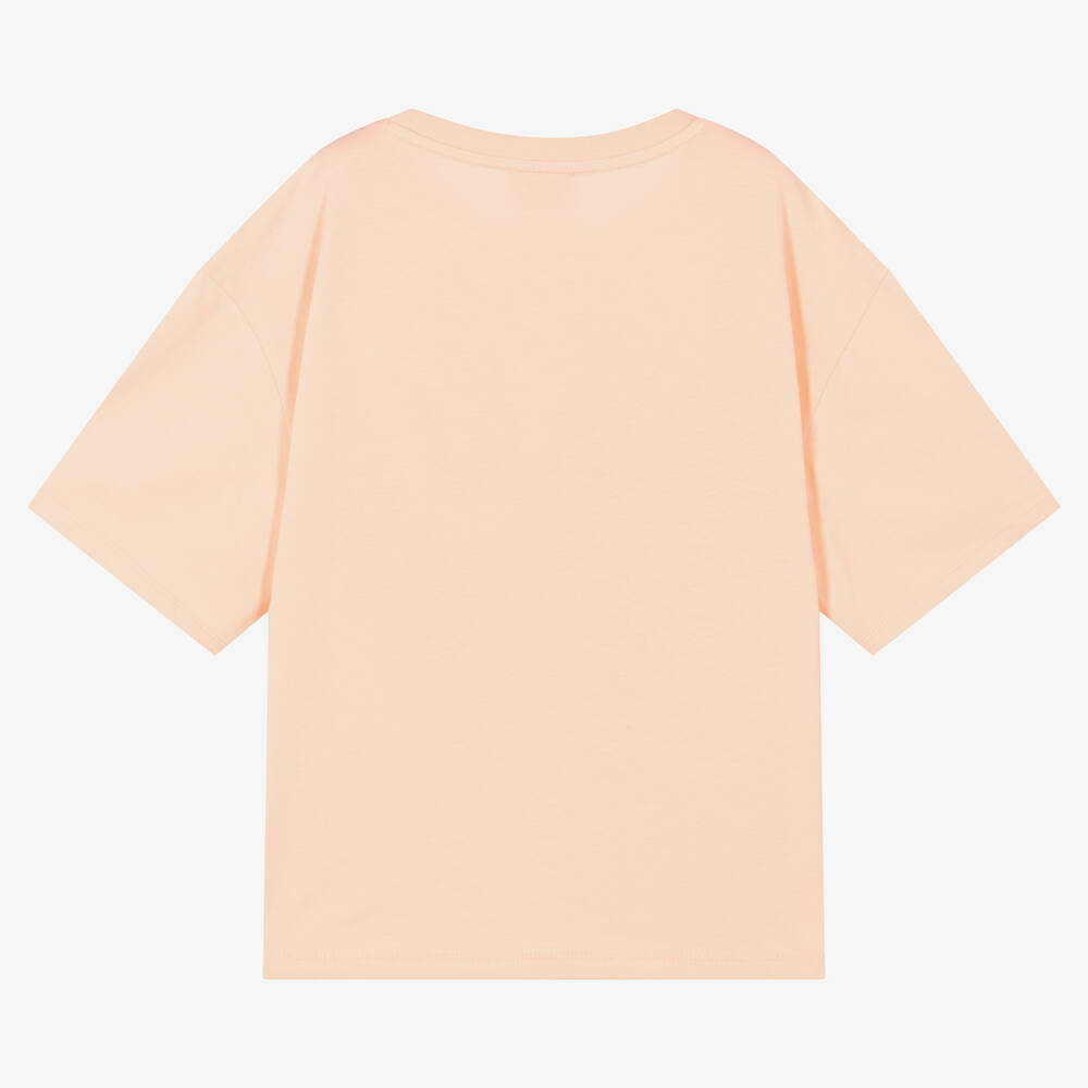 KENZO KIDS Teen Girls Pink Cotton Tiger T Shirt Childrensalon