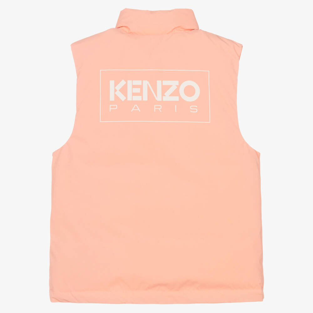 KENZO KIDS-Розовый пуховый жилет | Childrensalon Outlet