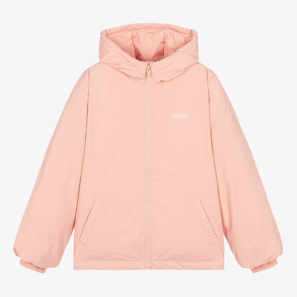 KENZO KIDS - Teen Girls Pink Down Puffer Jacket | Childrensalon