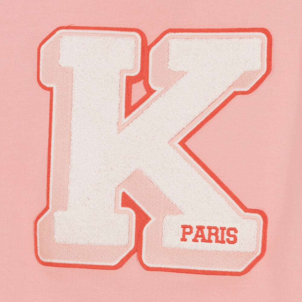 KENZO KIDS-Teen Girls Pink K Cotton Hoodie | Childrensalon Outlet