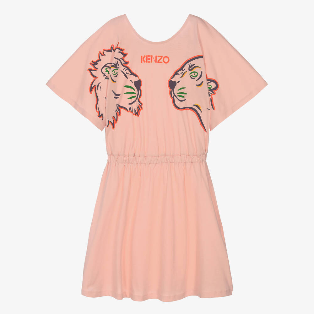 KENZO KIDS - Robe rose Multi-Iconics ado | Childrensalon