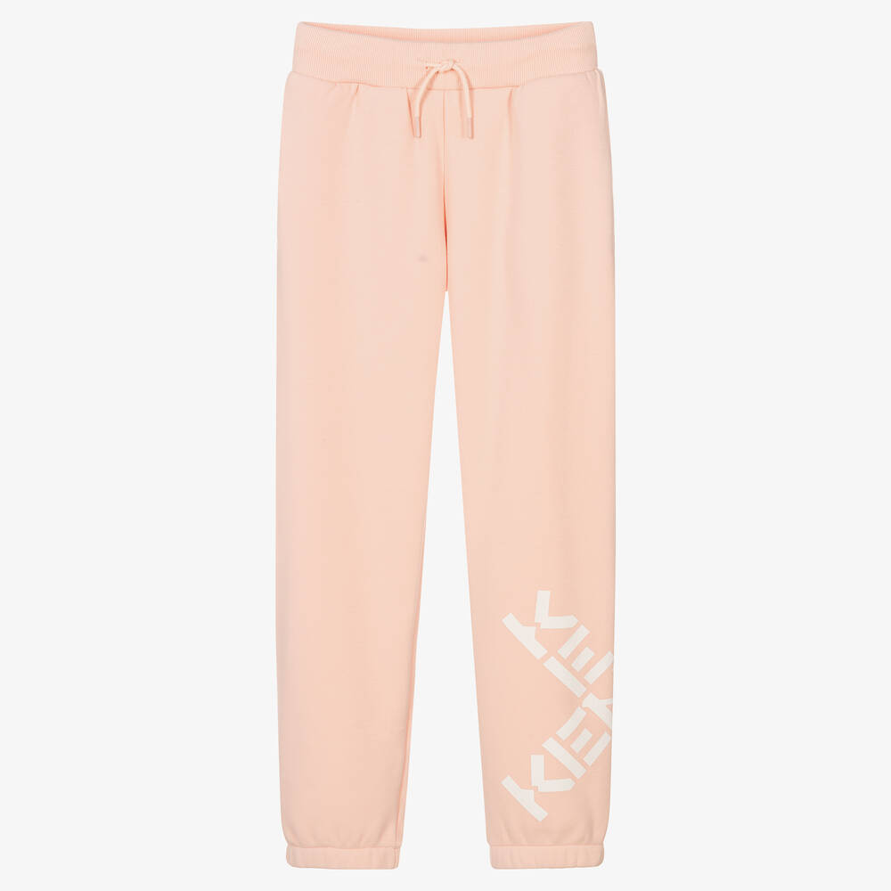 KENZO KIDS - Teen Girls Pink X Logo Joggers | Childrensalon