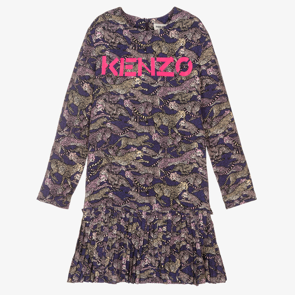 KENZO KIDS - Фиолетовое платье для девочек-подростков | Childrensalon
