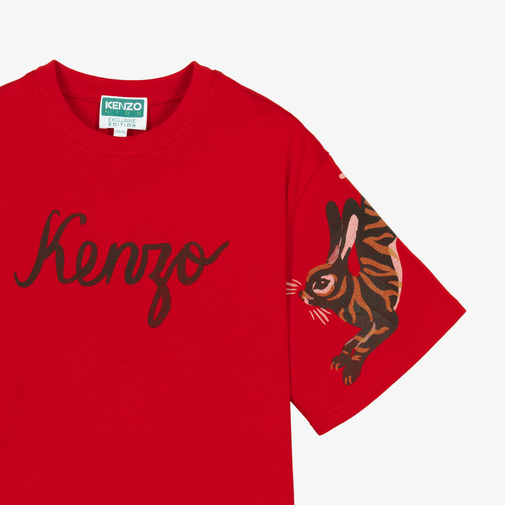 KENZO KIDS-Teen Girls Rabbit Print Dress Set | Childrensalon Outlet