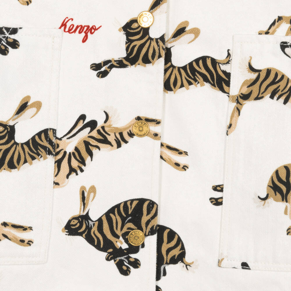 KENZO KIDS-Teen Girls Rabbit Print Dress Set | Childrensalon Outlet