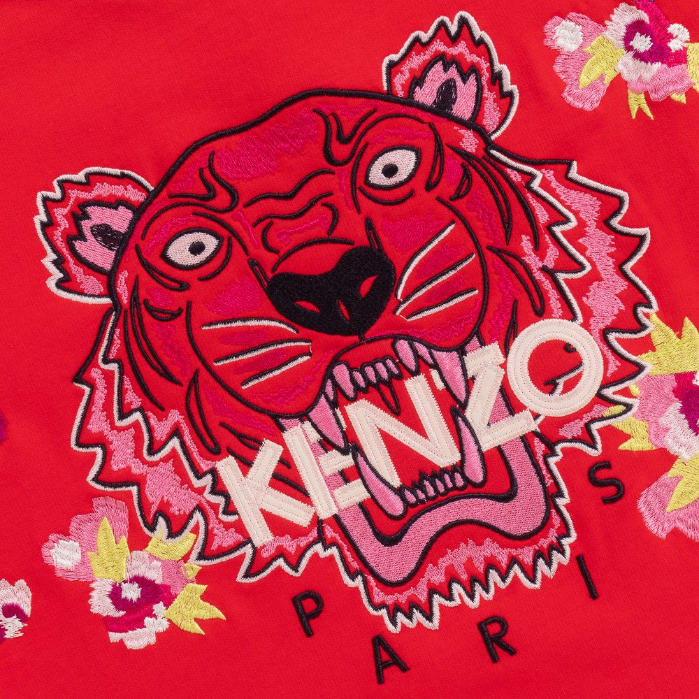 KENZO KIDS-Teen Girls Red Tiger Dress | Childrensalon Outlet