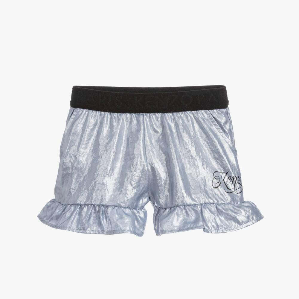 KENZO KIDS-Teen Girls Silver Shorts | Childrensalon Outlet