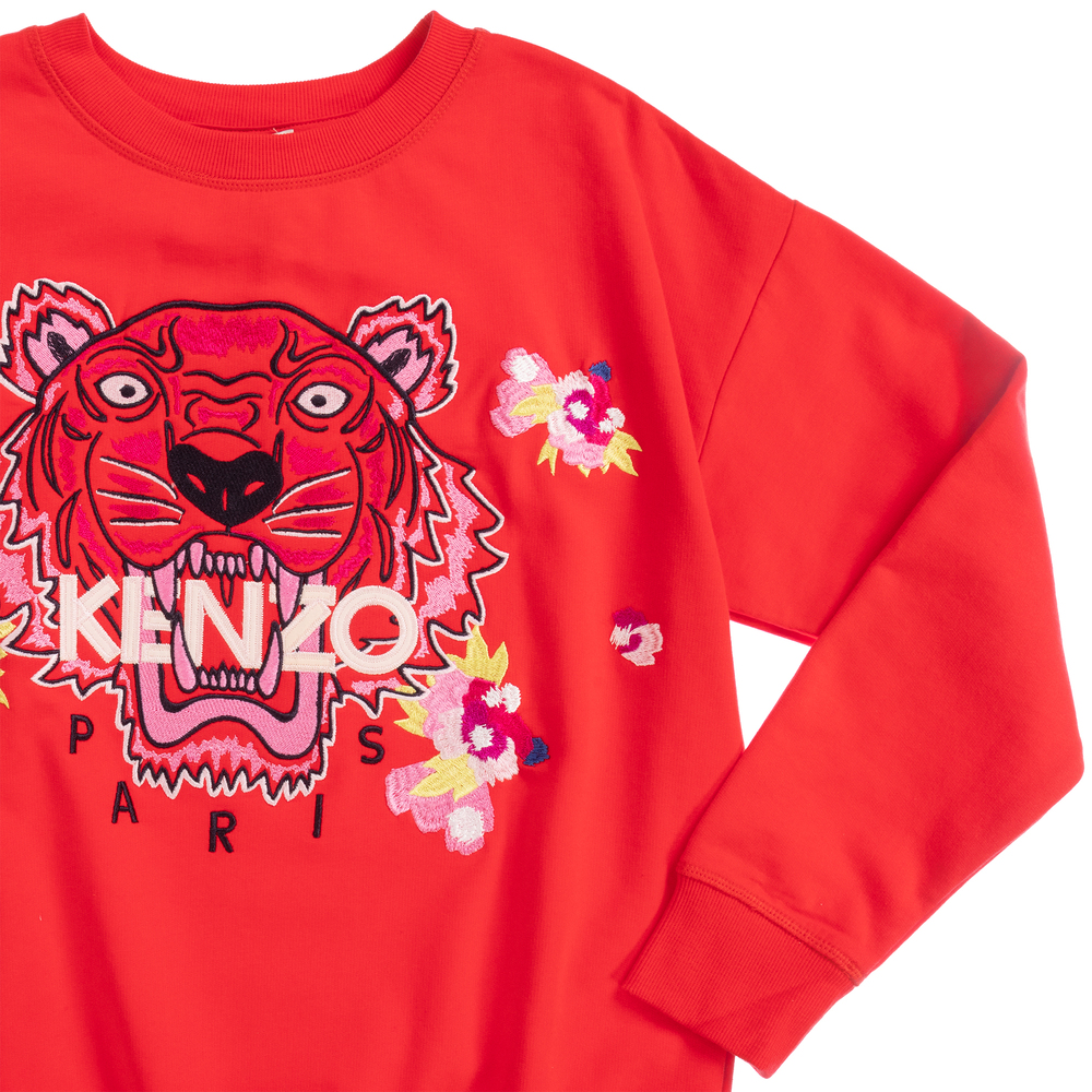 KENZO KIDS Teen Girls Tiger Sweatshirt Childrensalon Outlet