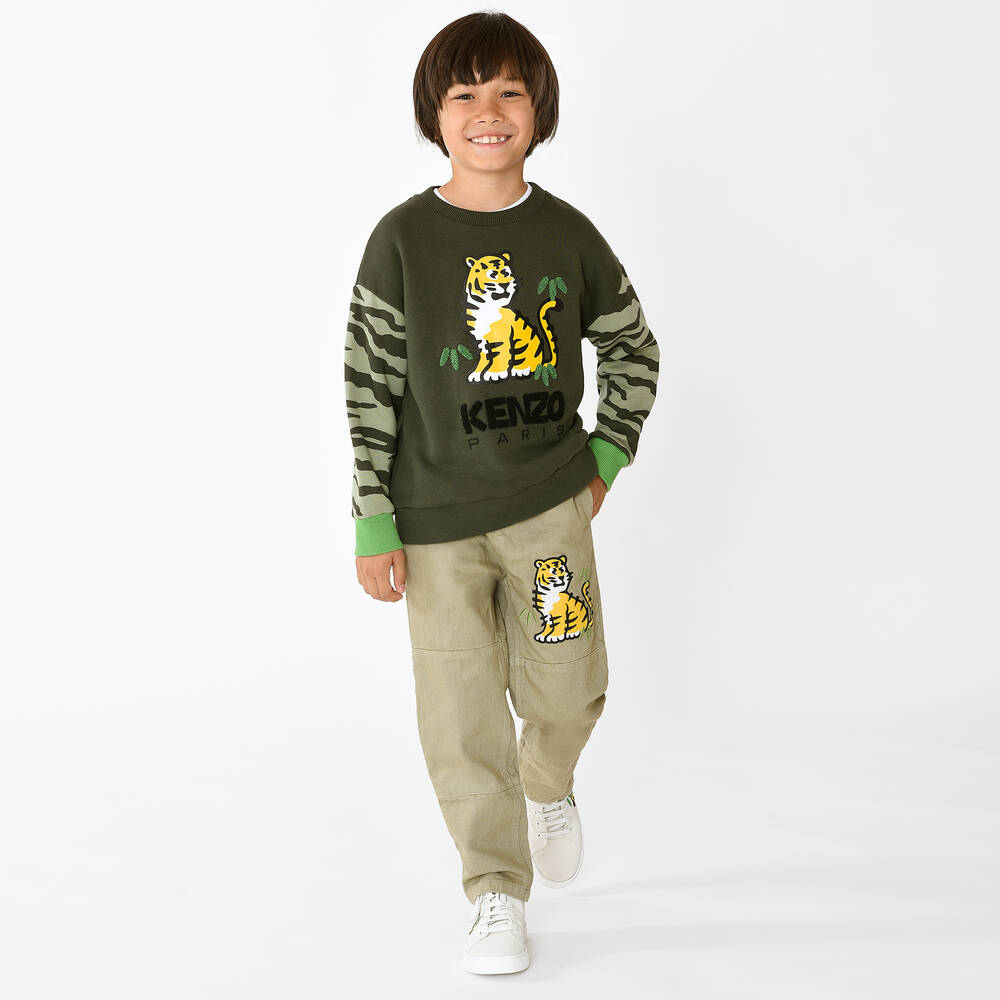 KENZO KIDS-Зеленый свитшот KOTORA | Childrensalon Outlet