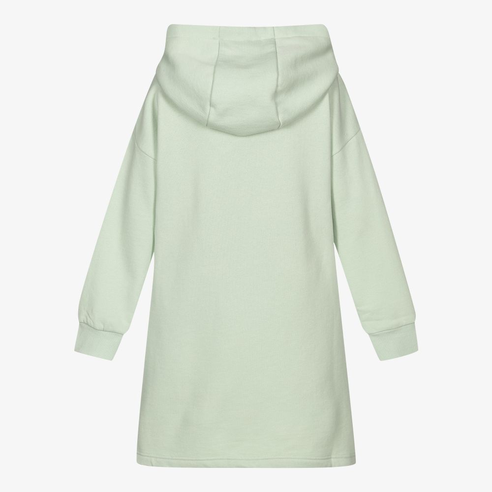 KENZO KIDS Teen Green Tiger Hoodie Dress