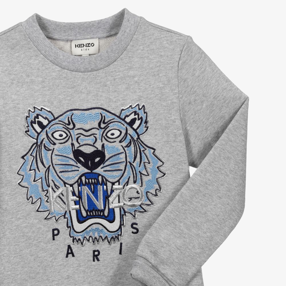 Grey and blue kenzo new arrivals jumper