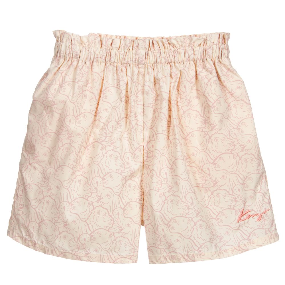 KENZO KIDS - Short ivoire et rose Ado | Childrensalon