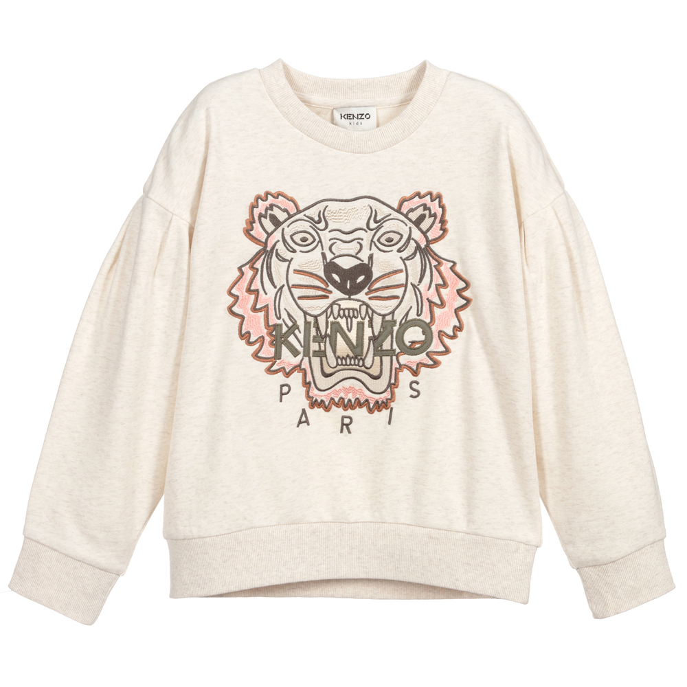 KENZO KIDS - Teen Ivory Tiger Sweatshirt | Childrensalon
