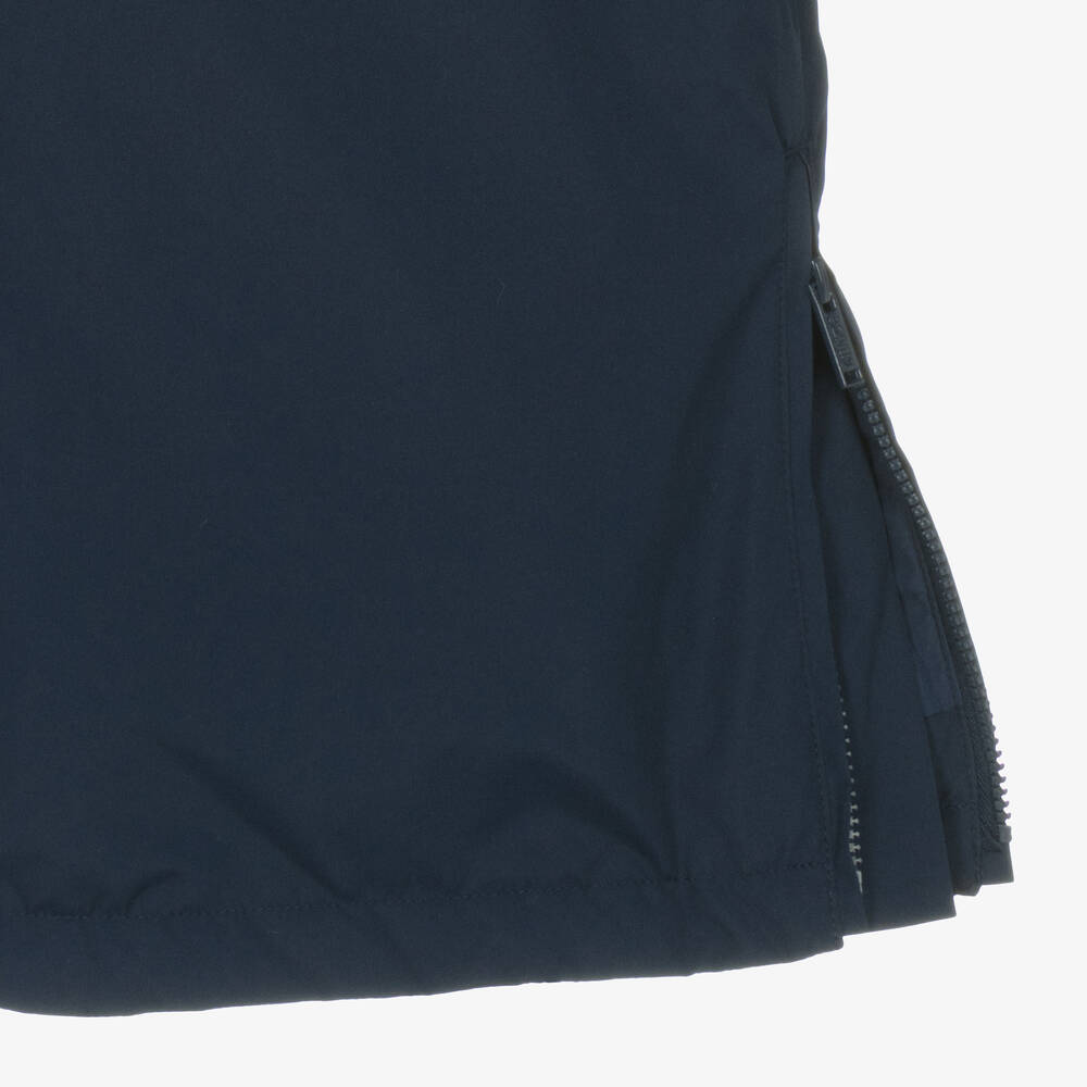 KENZO KIDS-Teen Navy Blue Hooded Down Padded Coat | Childrensalon Outlet