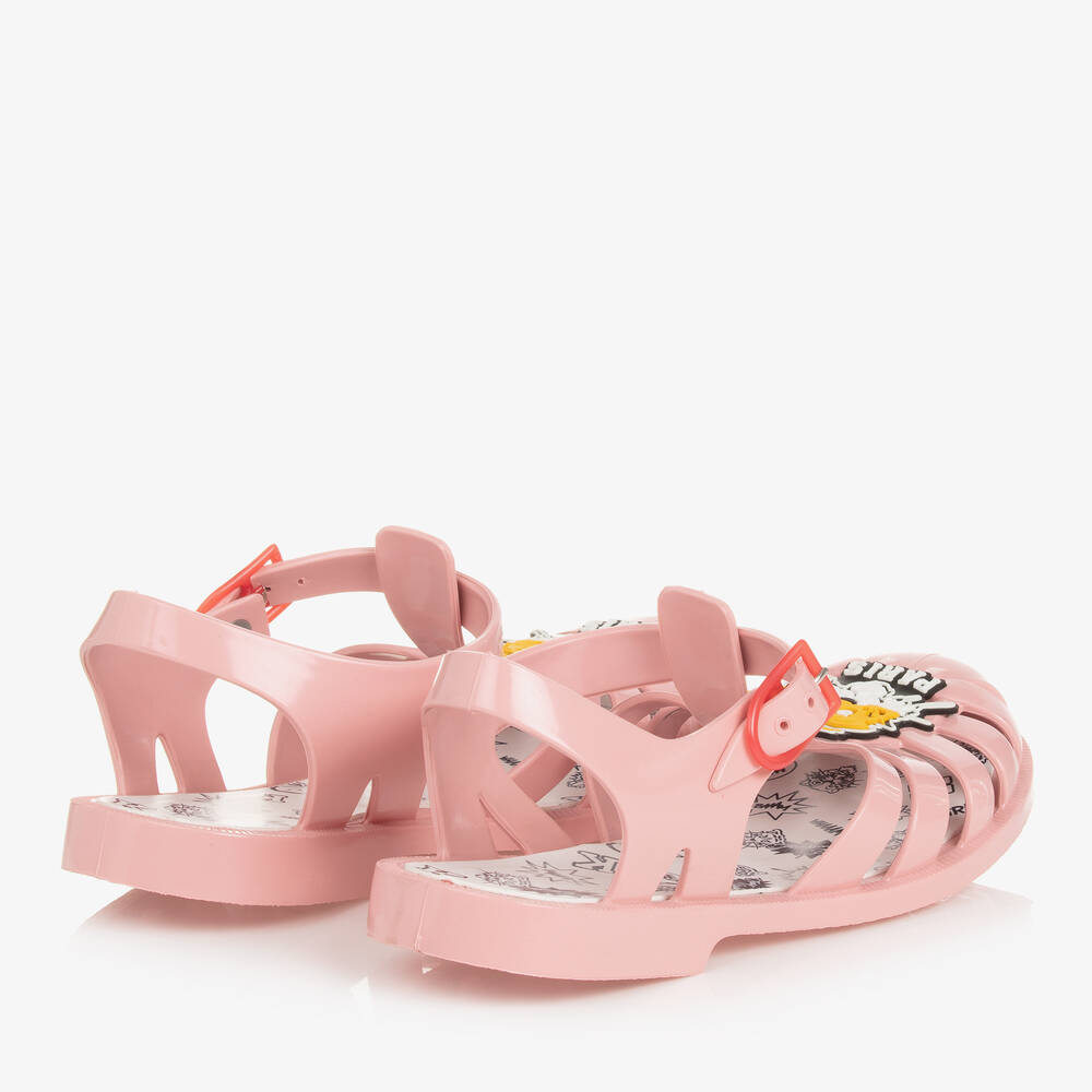 KENZO KIDS-Teen Pink Cartoon Tiger Jelly Shoes | Childrensalon Outlet