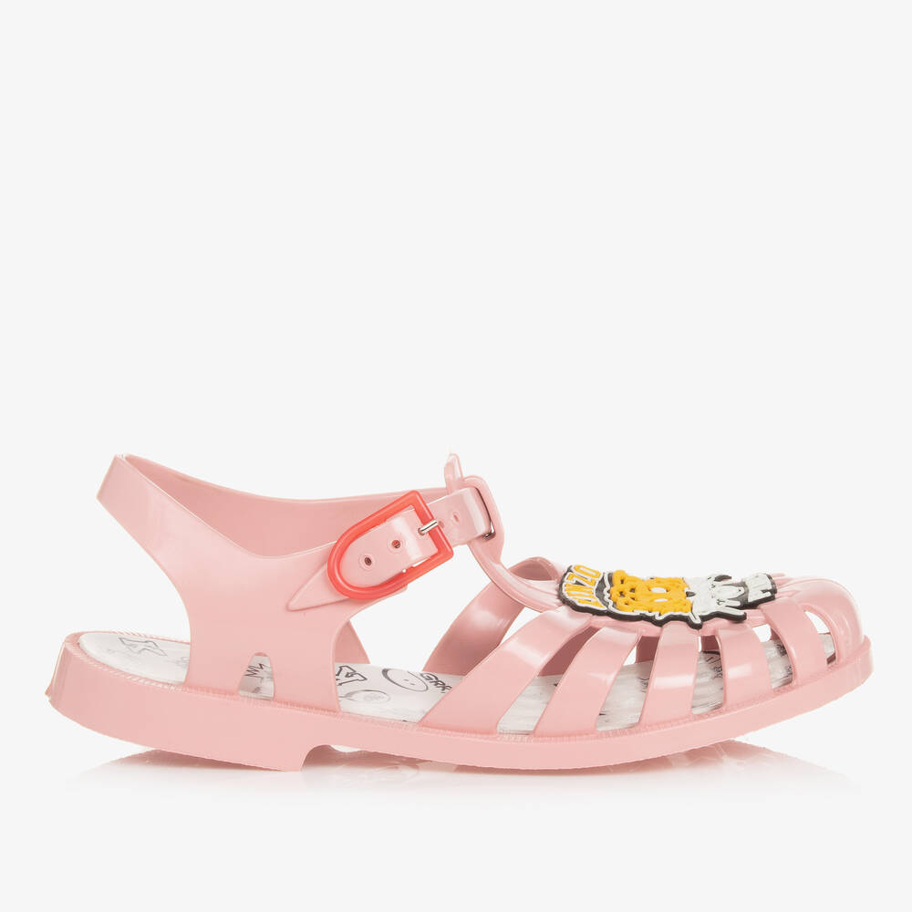 KENZO KIDS-Teen Pink Cartoon Tiger Jelly Shoes | Childrensalon Outlet