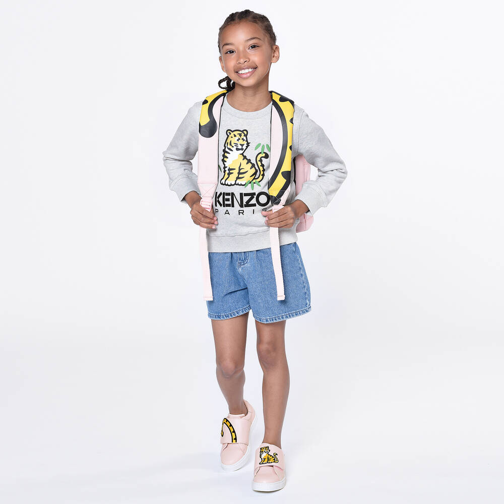 KENZO KIDS-Teen Pink Leather KOTORA Trainers | Childrensalon Outlet