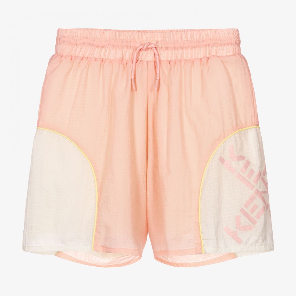 KENZO KIDS - Pinke Teen Nylon-Shorts | Childrensalon