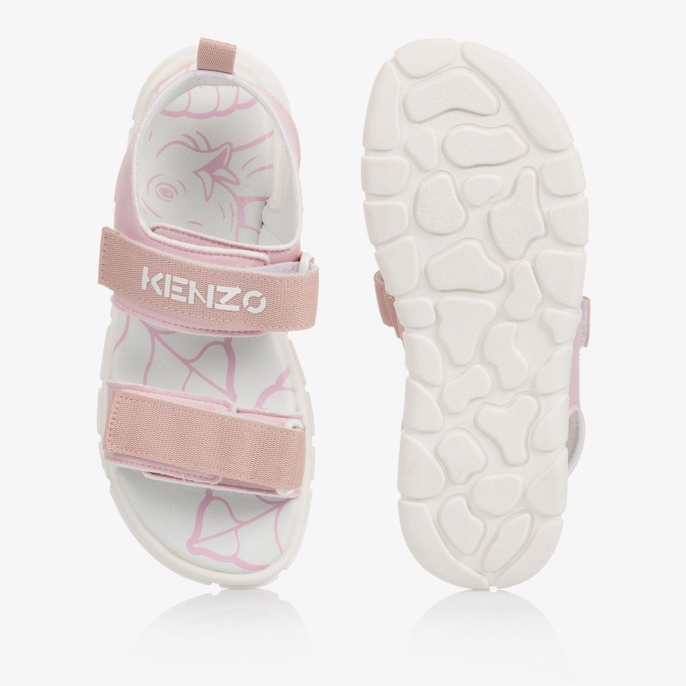 KENZO KIDS-Teen Pink Velcro Sandal | Childrensalon Outlet