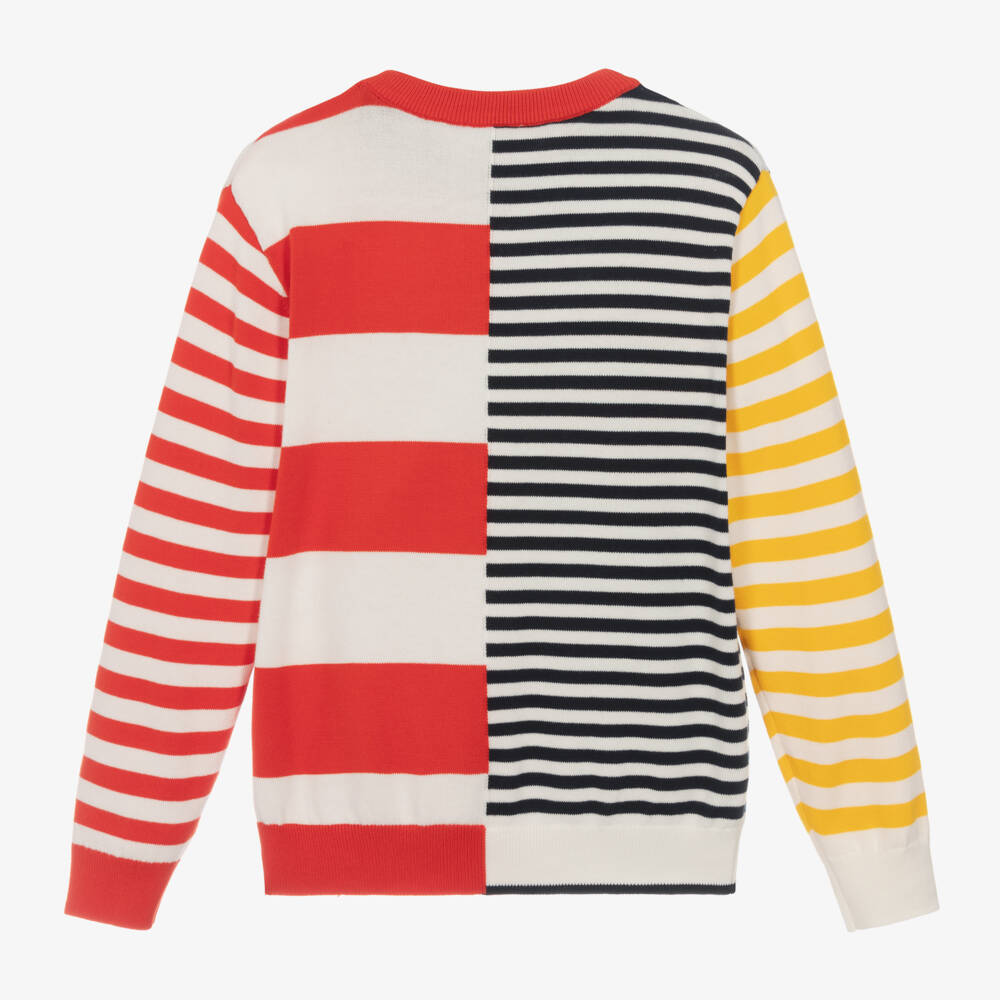 KENZO KIDS-Teen Red & Blue Striped Cotton Jumper | Childrensalon Outlet