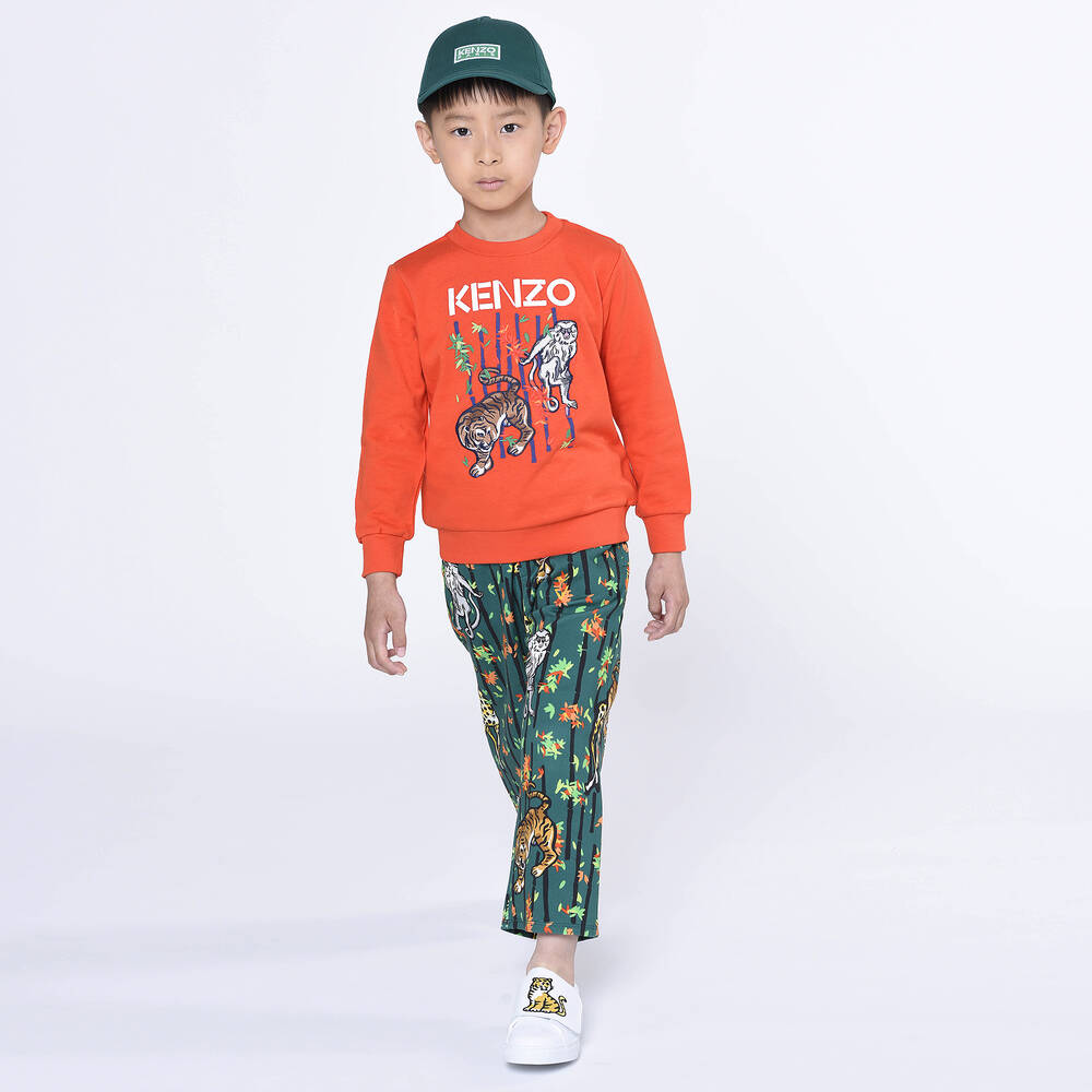 KENZO KIDS-Белые кожаные кроссовки KOTORA | Childrensalon Outlet