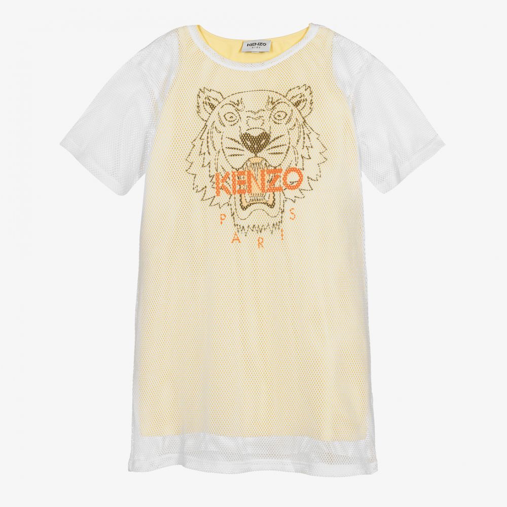 KENZO KIDS - Teen Yellow 2-in-1 Tiger Dress | Childrensalon