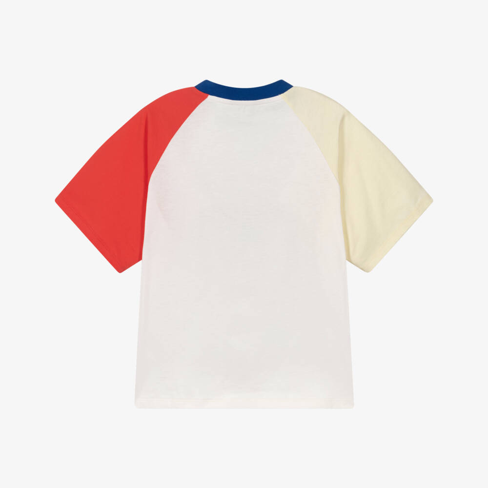 KENZO KIDS-White Bubble Tiger T-shirt | Childrensalon Outlet